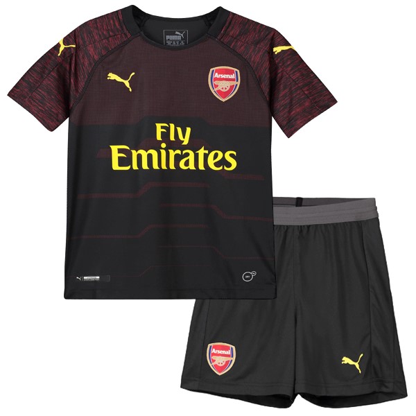 Arsenal Trikot Heim Kinder Torwart 2018-19 Schwarz Fussballtrikots Günstig